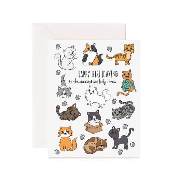 Cat Greeting Card