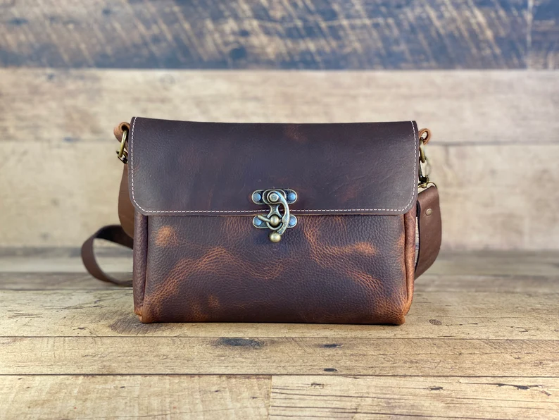 Vintage Sova Painted Leather Satchel Bag – OMNIA