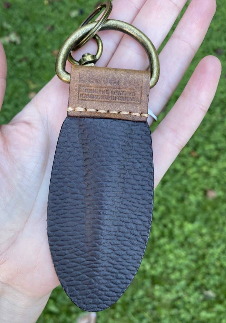 beaver-tail-keychain